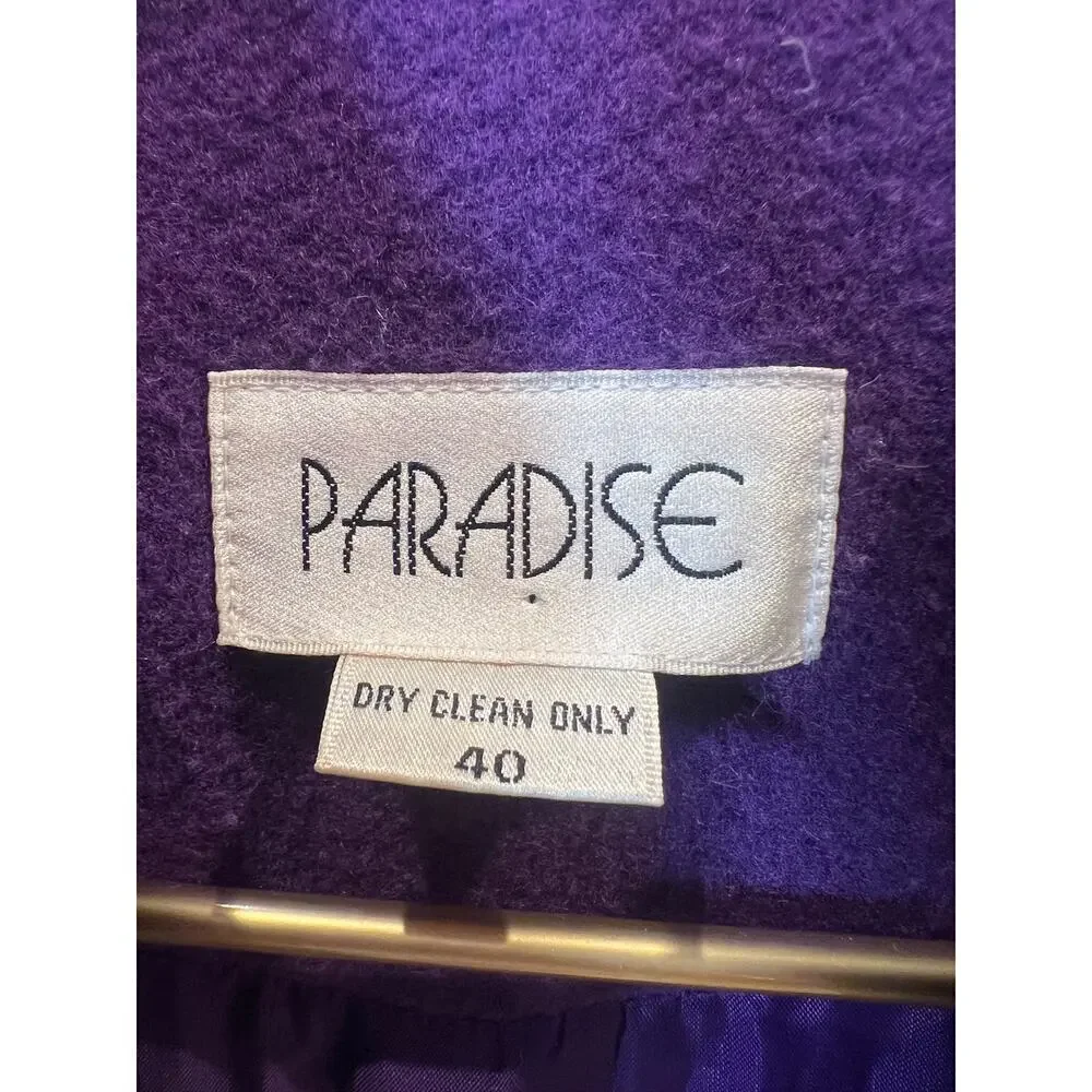 Vintage Purple Paradise Grape Scalloped jacket